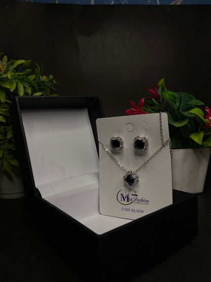 Midnight Elegance Silver Set