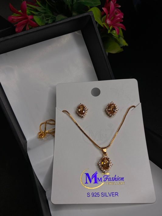 Golden Glow Oval Neckles & Tops