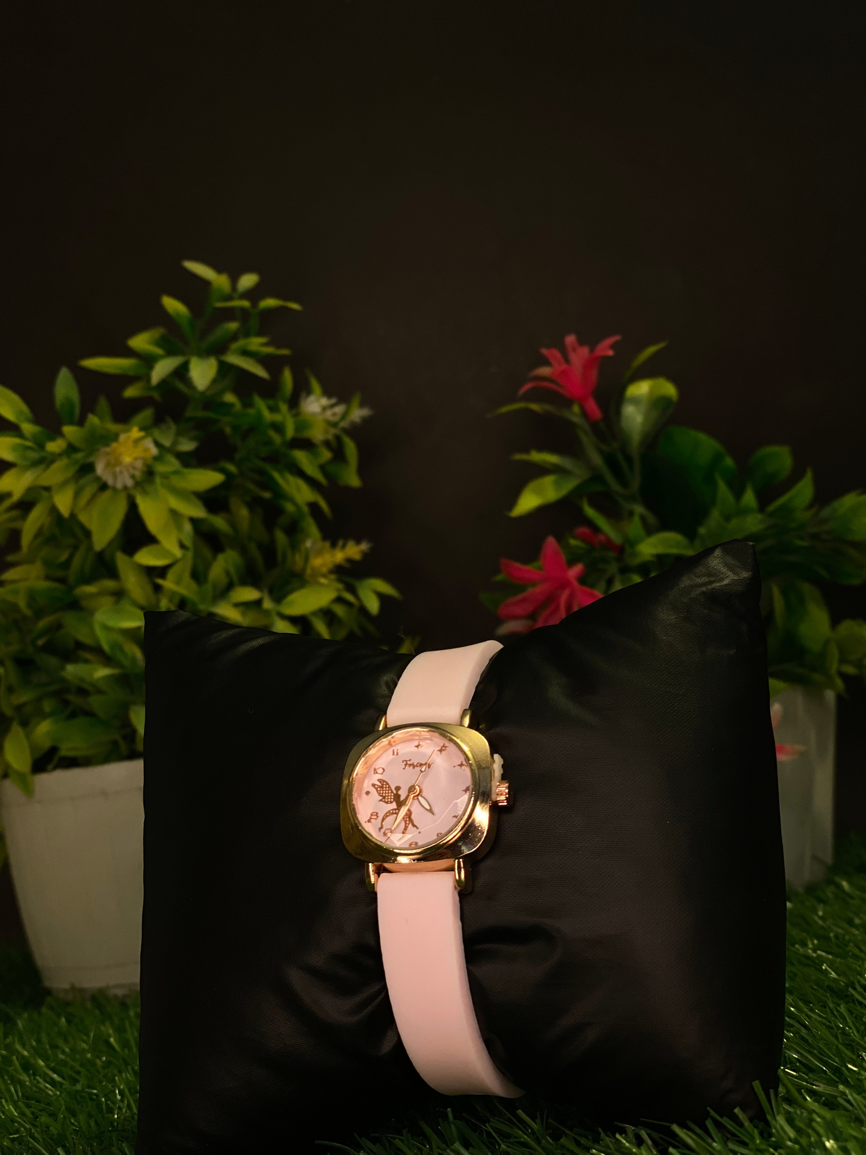 Elegance in Time: The Grace of Gold and Pinkish
